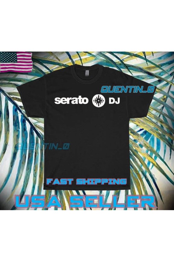 Reprint Rare NEW SHIRT PREMIUM SERATO DJ LOGO T-SHIRT FUNNY UNISEX SIZE S TO 5XL