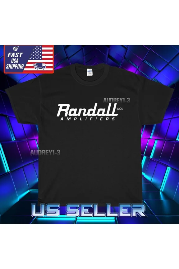 Reprint Rare NEW SHIRT RANDALL AMPLIFIERS AMPS LOGO T-SHIRT FUNNY AMERICAN USA SIZE S-5XL