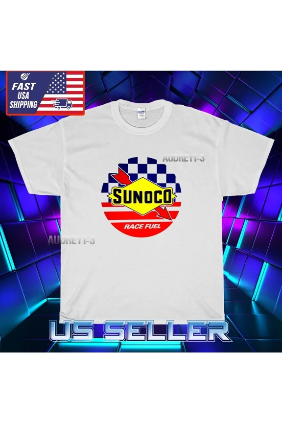 Reprint Rare NEW SUNOCO RACE FUELS MEN'S LOGO T-SHIRT UNISEX FUNNY AMERICAN USA SIZE S-5XL
