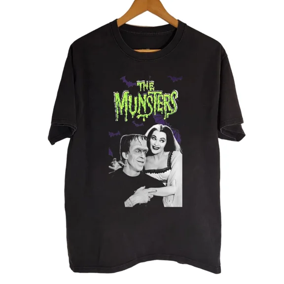 Reprint Rare NEW The Munsters Black Cotton Shirt FUll size S-5XL Unisex OM826