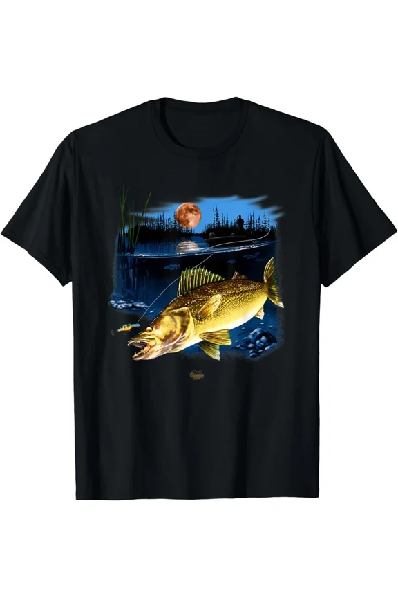 Reprint Rare NEW Walleye Fishing Shirt For Men Great Gift Idea Premium Tee T-Shirt S-3XL