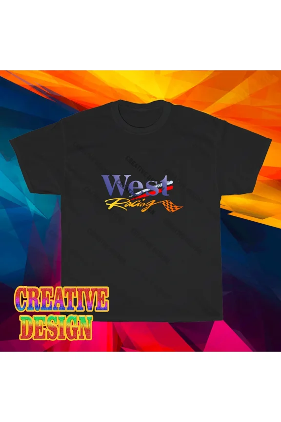 Reprint Rare NEW! West Racing Speed Classic Logo Long Sleeve T-Shirt Funny Size S to 5XL