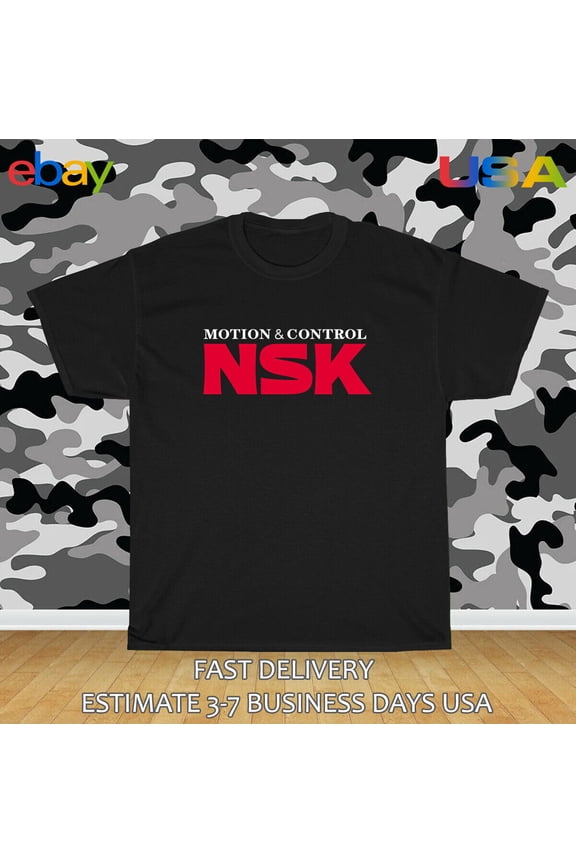 Reprint Rare NSK Motion & Control Logo Men's T-Shirt American Size T-Shirt