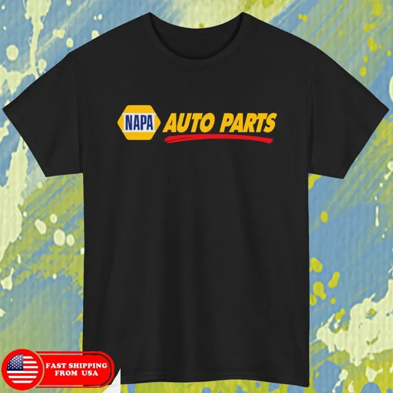 Reprint Rare Napa Auto Parts T-Shirt black size L