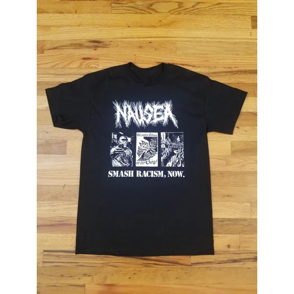 Reprint Rare Nausea Smash Racism Short Sleeve T Shirt Full Size S-5XLSE119