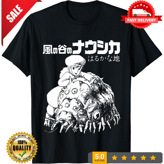 Reprint Rare Nausicaa Valley Of The Wind T-Shirt, Music Movie Anime Gothic Unisex Tee, NEW INSTOCK-TH70701