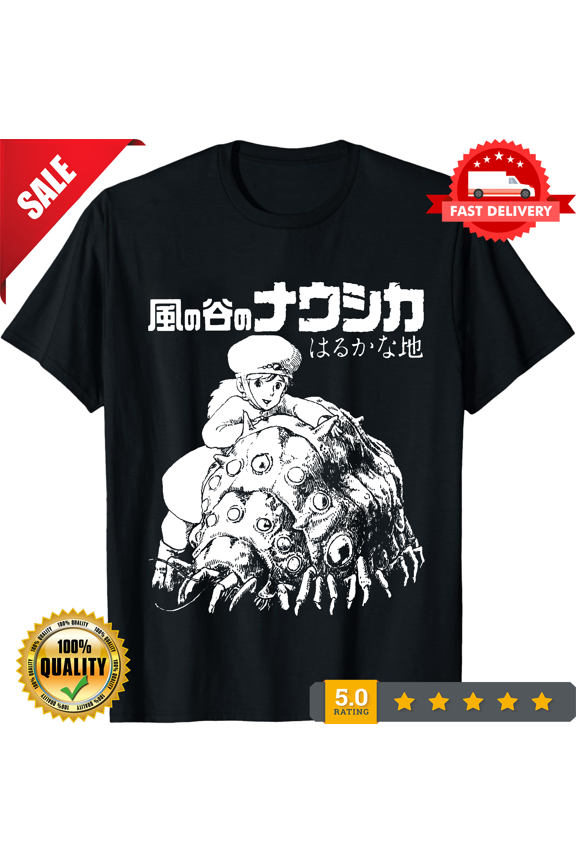 Reprint Rare Nausicaa Valley Of The Wind T-Shirt, Music Movie Anime Gothic Unisex Tee, NEW TRENDING ITEM-TH70701