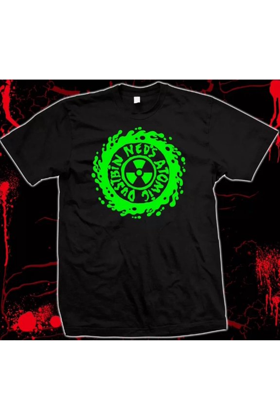 Reprint Rare Ned's Atomic Dustbin Shirt- Grebo - 100% cotton Unisex Tee, Size S - 5XL