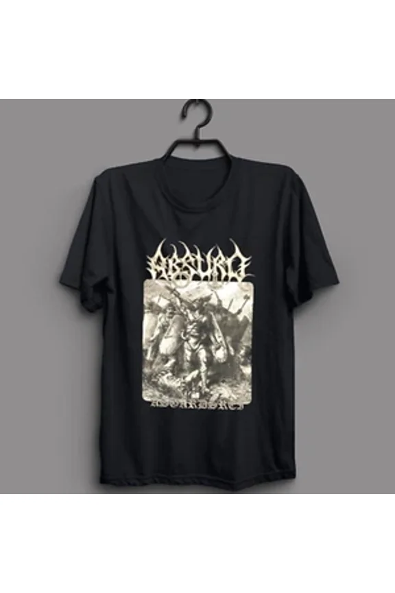 Reprint Rare New Absurd German Music Band Heavy Cotton T-Shirt Unisex Gift Tee