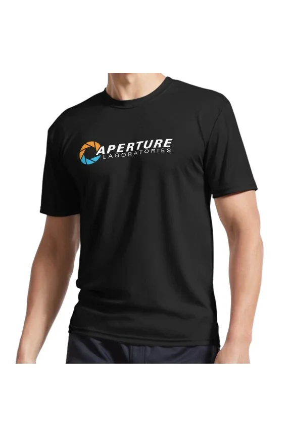 Reprint Rare New Aperture Science Laboratories - Portal Logo T-Shirt Funny Size S to 5XL