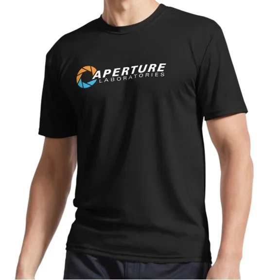 Reprint Rare New Aperture Science Laboratories - Portal Logo T-Shirt Funny Size S to 5XL