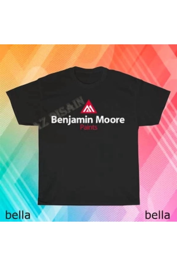 Reprint Rare New Benjamin Moore Paints Logo T-Shirt Funny Size S to 5XL