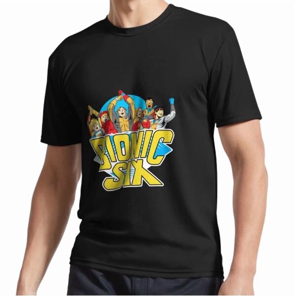 Reprint Rare New Bionic Six logo Active Logo T-Shirt Funny S to 5XL