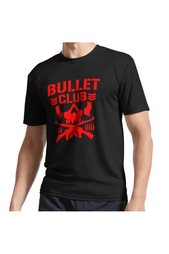 Reprint Rare New Bullet Club Logo – Red Skull Wrestling Logo T-Shirt Funny Size S to 5XL