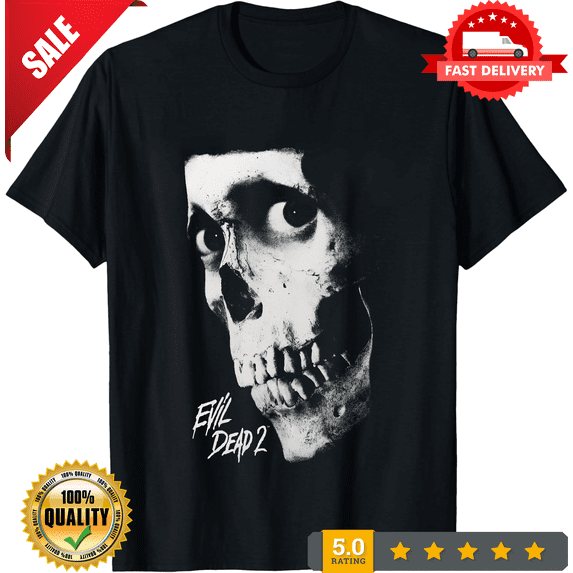 Reprint Rare New Dead By Dawn Evil Dead 2 Retro 1980's Black & White Horror Movie T-Shirt, NEW TRENDING ITEM-TH83029