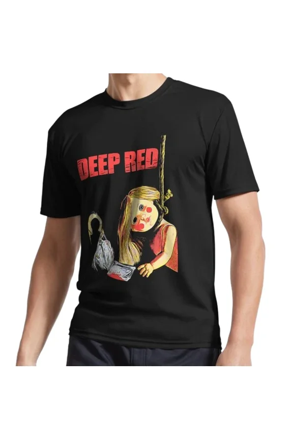 Reprint Rare New Deep Red Active Logo T-Shirt Funny Size S to 5XL