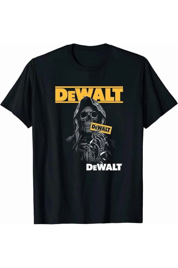 Reprint Rare New Dewalt Skull Classic Tee T-Shirt Size S-5XL