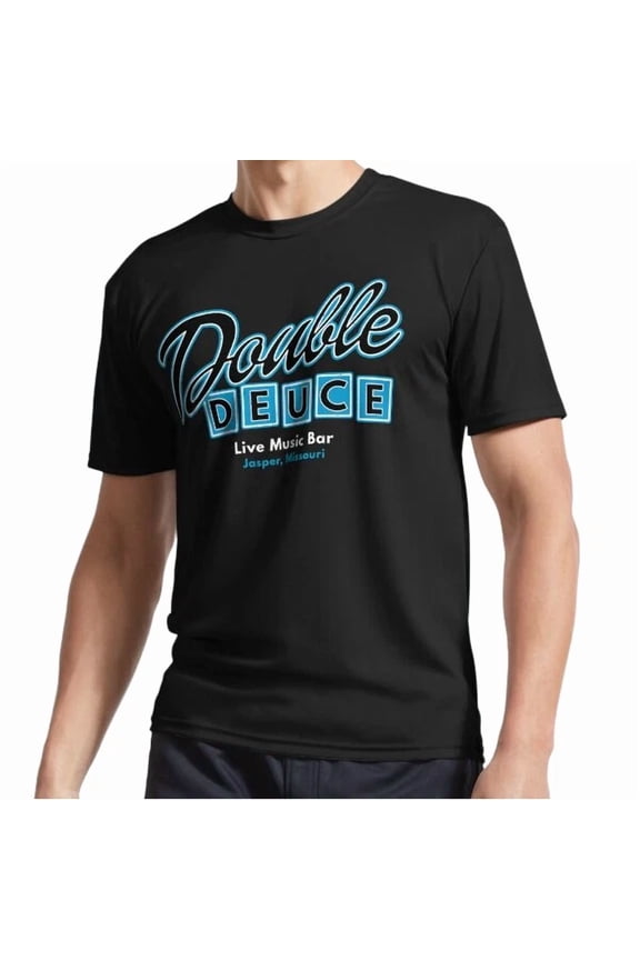 Reprint Rare New Double Deuce Active Logo T-Shirt Funny S to 5XL