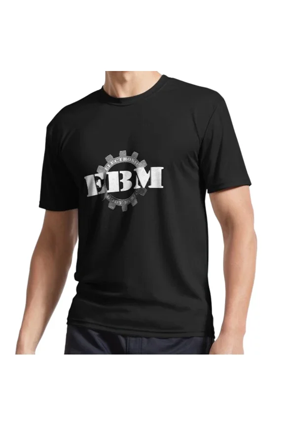 Reprint Rare New EBM Electronic Body Music Gear Symbol 2 Logo T-Shirt Funny Size S to 5XL