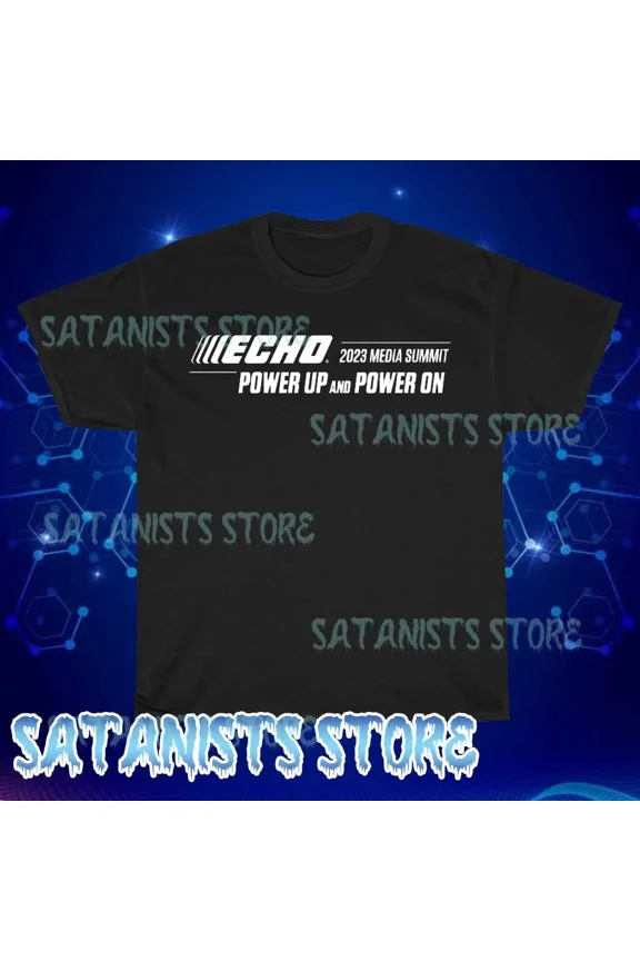 Reprint Rare New ECHO Outdoor Power Equipmen Men's Black T-shirt 2 Funny Size S to 5XL