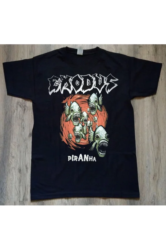 Reprint Rare New! Exodus Band Piranha Albums Shirt Unisex Concert S to 5XL CM543