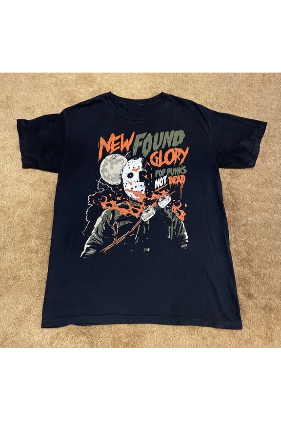 Reprint Rare New Found Glory Gift For Friends Black T-Shirt Cotton All Size