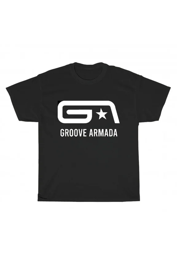 Reprint Rare New Groove Armada White Logo Unisex T-Shirt Funny Size S to 5XL