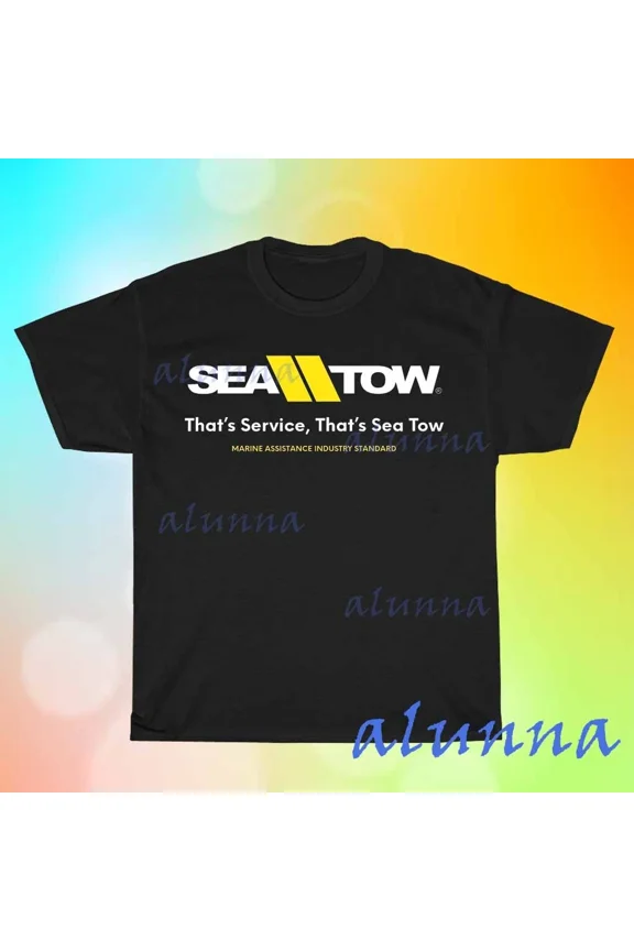 Reprint Rare New Hot New SEA TOW Boat Logo Men's T Shirt Funny Size S to 5XL