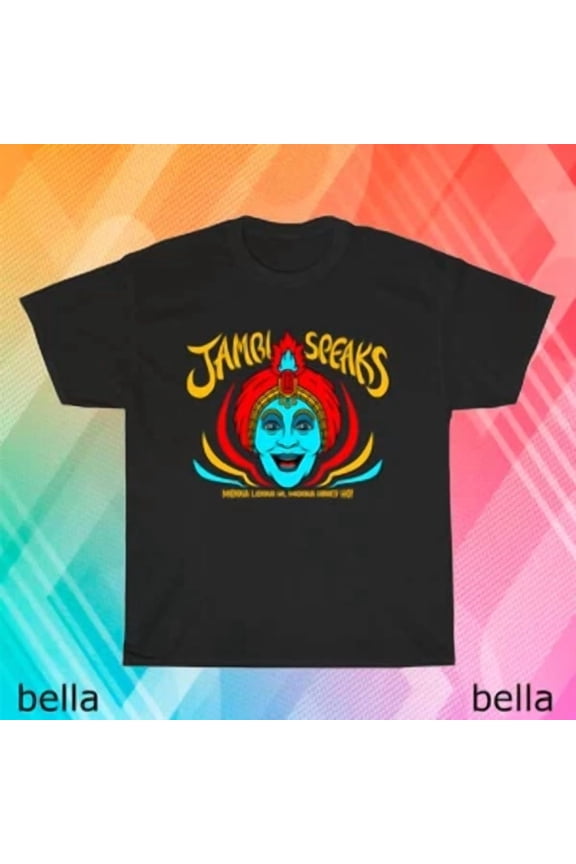 Reprint Rare New JAMBI Pee Wee's Playhouse logo T-Shirt Funny Size S to 5XL