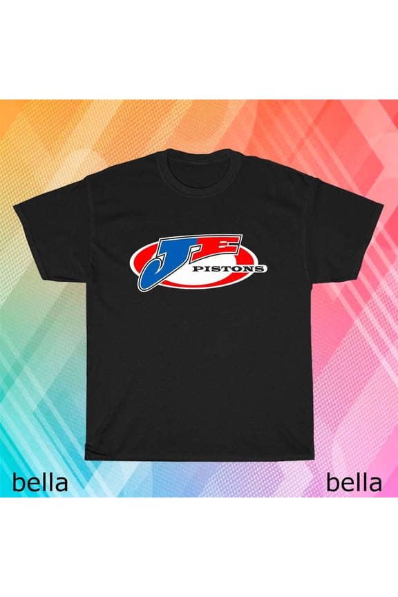 Reprint Rare New JE Pistons Logo T-Shirt Funny Size S to 5XL