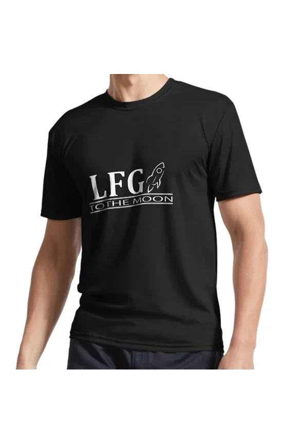Reprint Rare New LFG - To The Moon Active Logo T-Shirt Funny Size S to 5XL