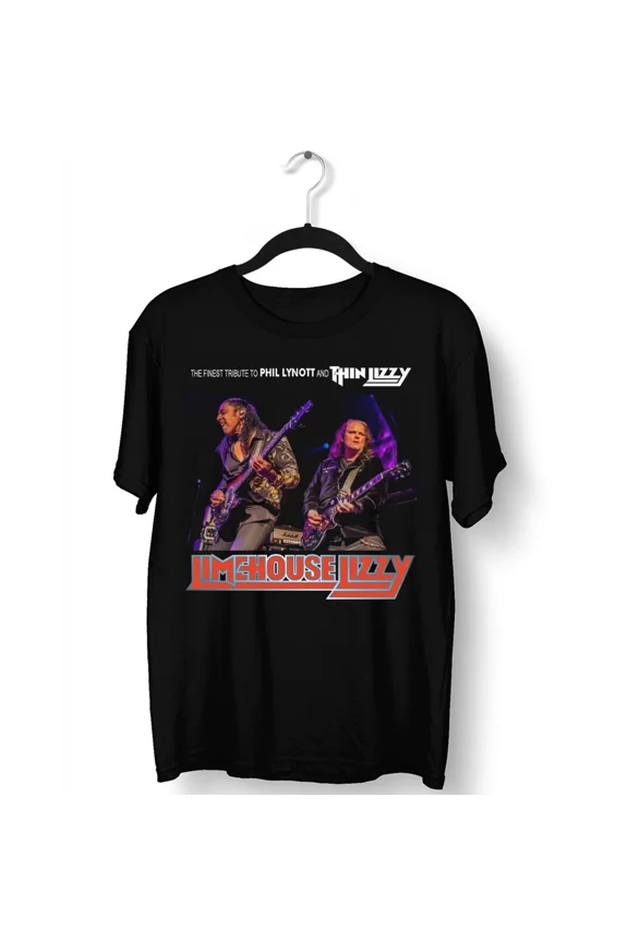 Reprint Rare New Limehouse Lizzy Live Concert Guitar Shirt Black Unisex S-5XL 1P0291