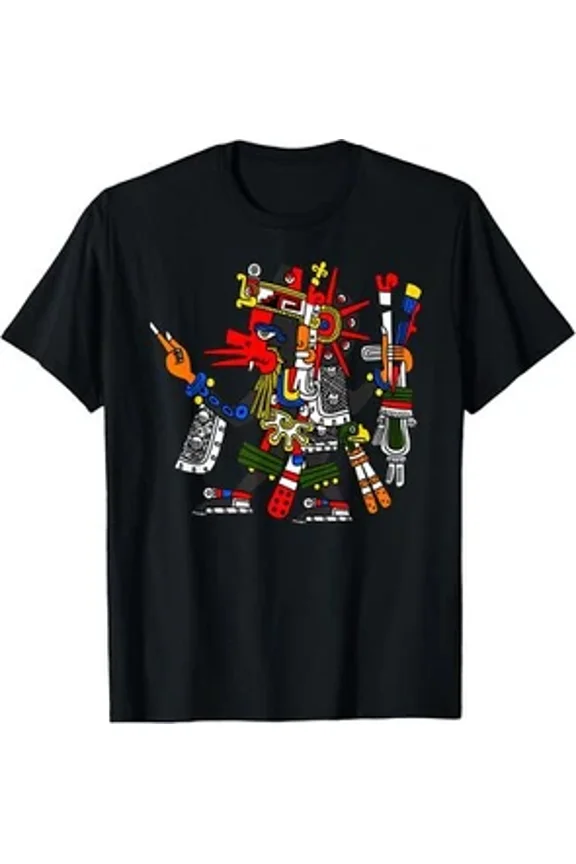 Reprint Rare New Limited Quetzalcoatl, Aztec God Deity Feathered Serpent T-Shirt