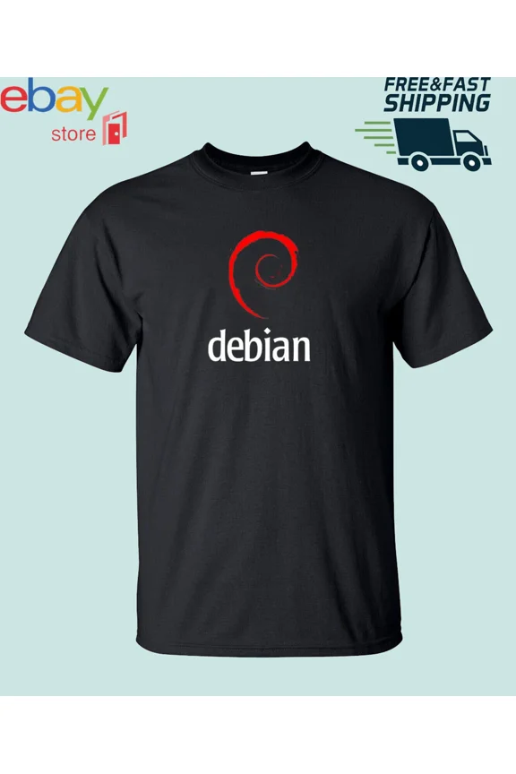Reprint Rare New Linux Debian logo t shirt S - 5XL American Funny USA