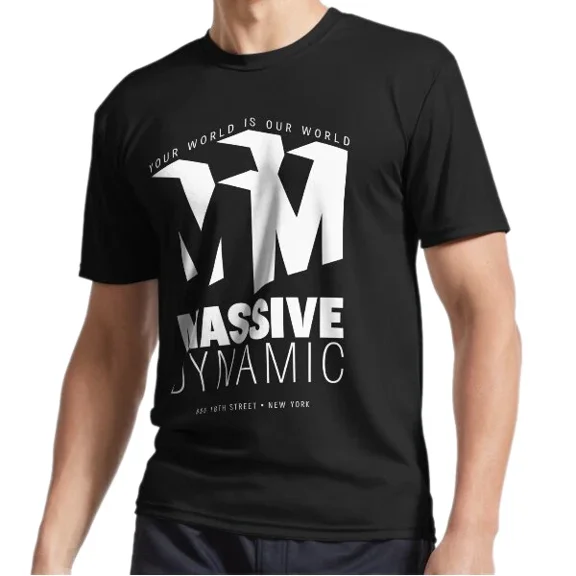 Reprint Rare New Massive Dynamic Active Logo T-Shirt Funny Size S to 5XL