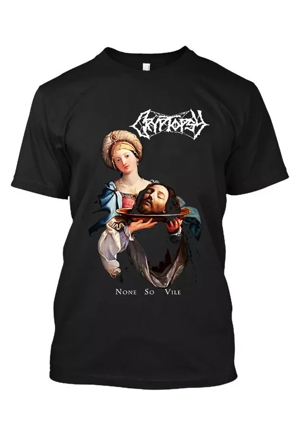 Reprint Rare New Popular Cryptopsy None So Vile Canadian Music Graphic Logo T-Shirt S-4XL