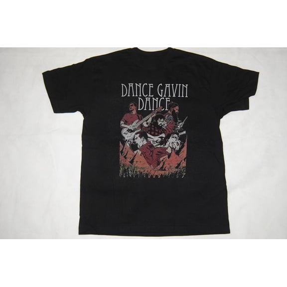 Reprint Rare New Popular Dance Gavin Dance Black T-Shirt Cotton Full Size 2C328
