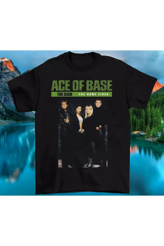 Reprint Rare New Rare Ace of Base Band Cotton Black All Size For Men Shirt AG195