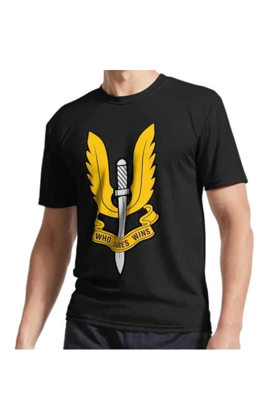 Reprint Rare New SAS Logo Active Logo T-Shirt Funny Size S to 5XL