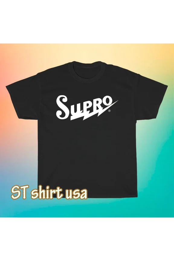 Reprint Rare New SUPRO GUITAR AMP LOGO Unisex T-Shirt Funny Size S to 5XL