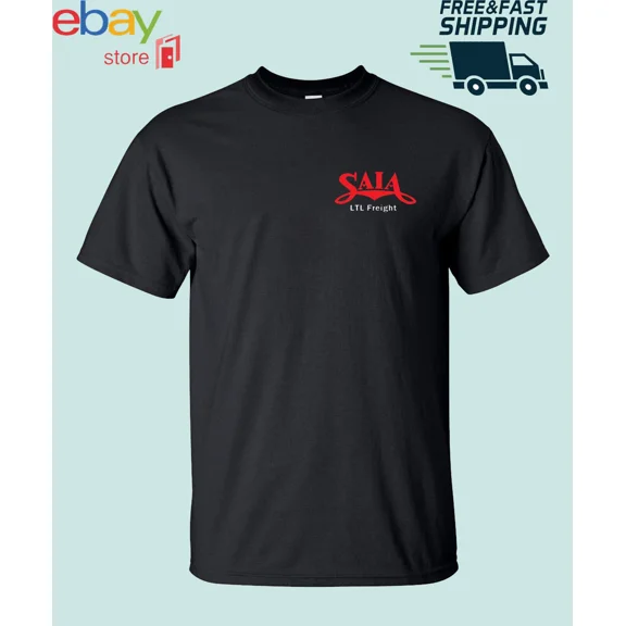 Reprint Rare New Saia LTL Freight Shipping & Logistics logo t shirt S 5XL American Funny USA