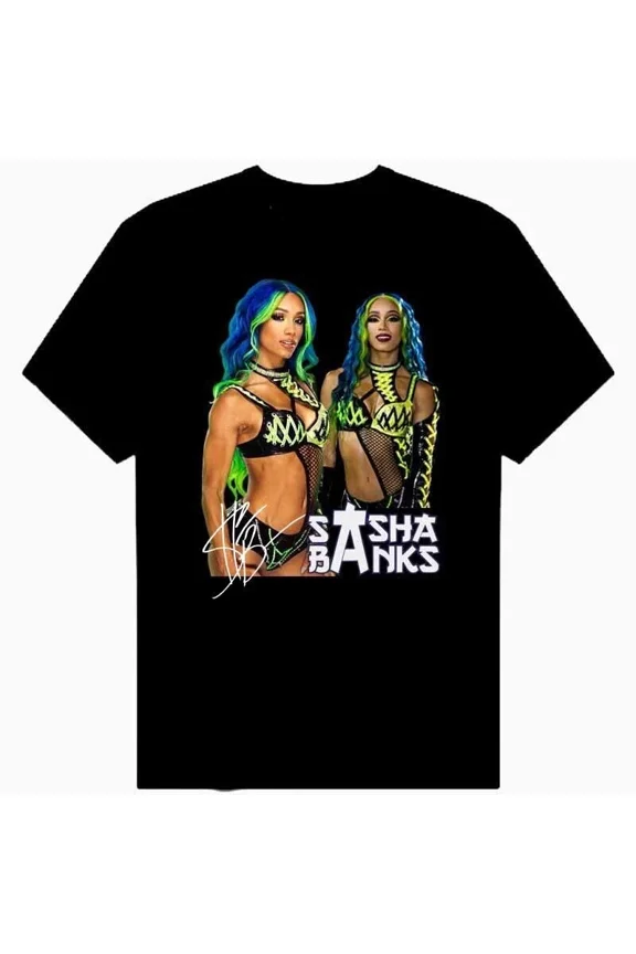 Reprint Rare New Sasha Banks Legit Boss T-shirt For Men Women Black Size S-5XL ND1220