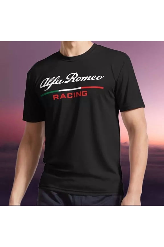 Reprint Rare New Shirt Alfa Romeo Racing Merchandise Active Logo T-Shirt Funny Size S to 5XL
