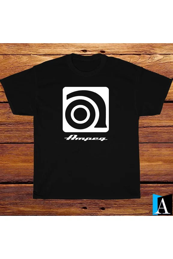 Reprint Rare New Shirt Ampeg Amps Amplifier Guitar Logo White/Black /Grey /Navy T-Shirt S-3XL