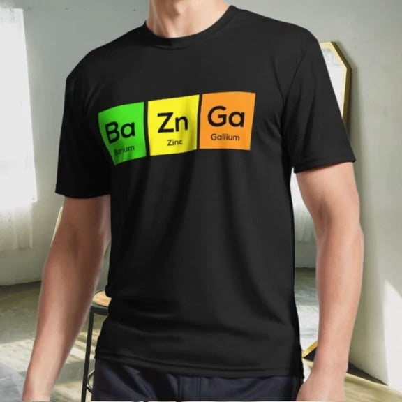 Reprint Rare New Shirt Baznga Chemistry Periodic Tabl Active Logo T-Shirt Funny Size S to 5XL