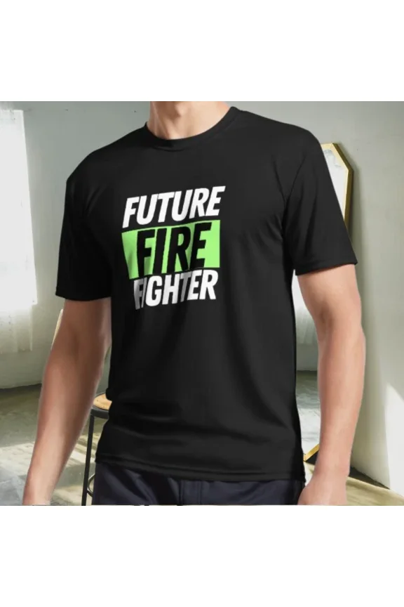 Reprint Rare New Shirt Future Firefighter Logo Active T-Shirt Funny Size S to 5XL