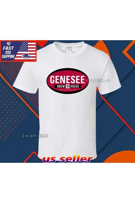 Reprint Rare New Shirt Genesee Brew House Logo T-Shirt Funny American Usa Unisex Size S-5XL