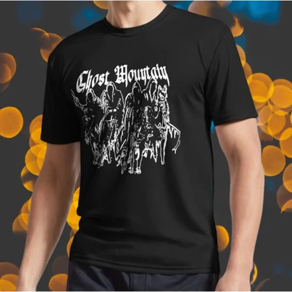 Reprint Rare New Shirt Ghost Mountain Logo T-Shirt Funny American Usa ...