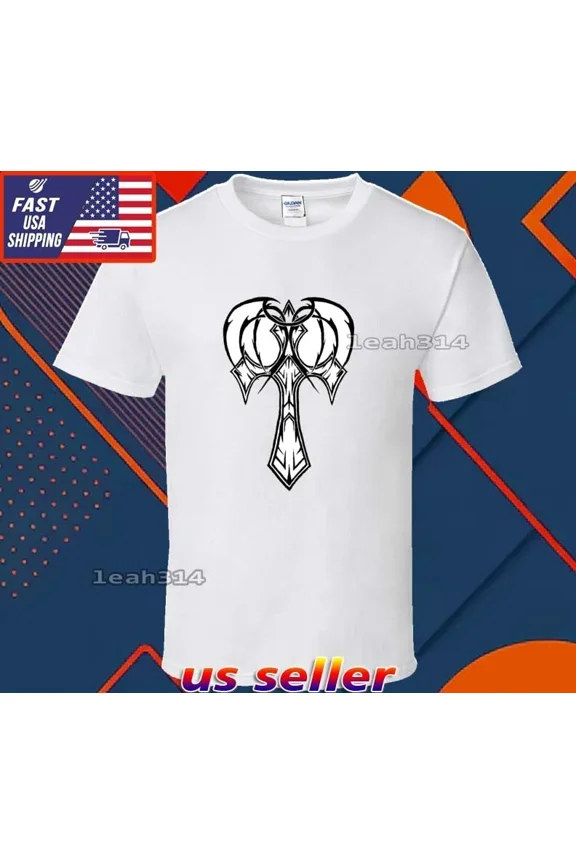 Reprint Rare New Shirt Hand Drawn Cross Logo T-Shirt Funny American Usa Unisex Size S-5XL