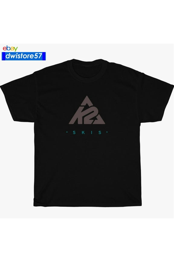 Reprint Rare New Shirt K2 Sky Skis Funny Logo Black/Navy/White/Grey Men's T-Shirt S-5XL